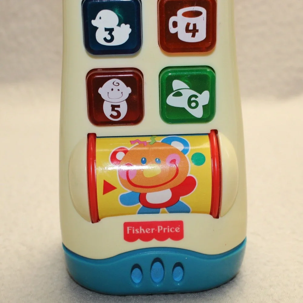 Fisher-Price Toy Phone 1999 Musical Light Up Remote Vintage Y2K Kid Tested Works